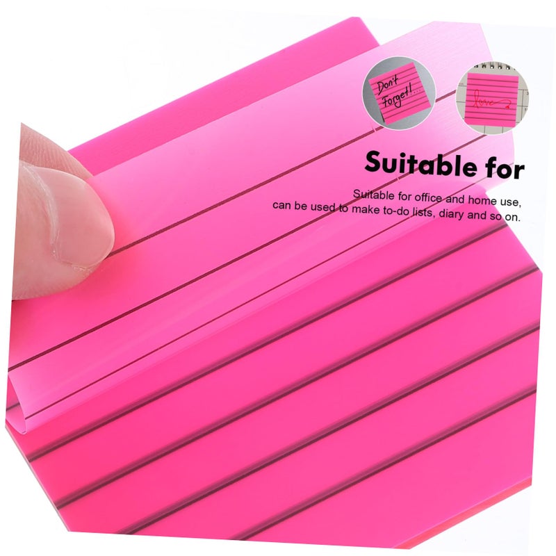 5 Pack Self Adhesive Lined Memo Pads for Home Office Quick Notes Reminders and Stickers - Image 5
