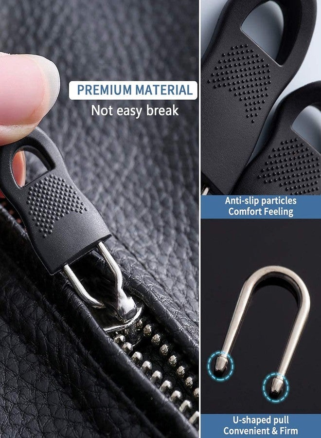 VENEXA 20pcs Zipper Pulls Replacement Kit, Universal Zipper Puller, Detachable Zipper Pull Tab for Bags, Purses, Luggage, Backpacks, Jackets, Boots, Tents - 3 Styles, 4 Sizes - Image 4