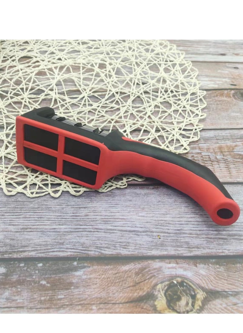 DTBG - 3-Stage Knife Sharpener Black/Silver/Red - Image 1