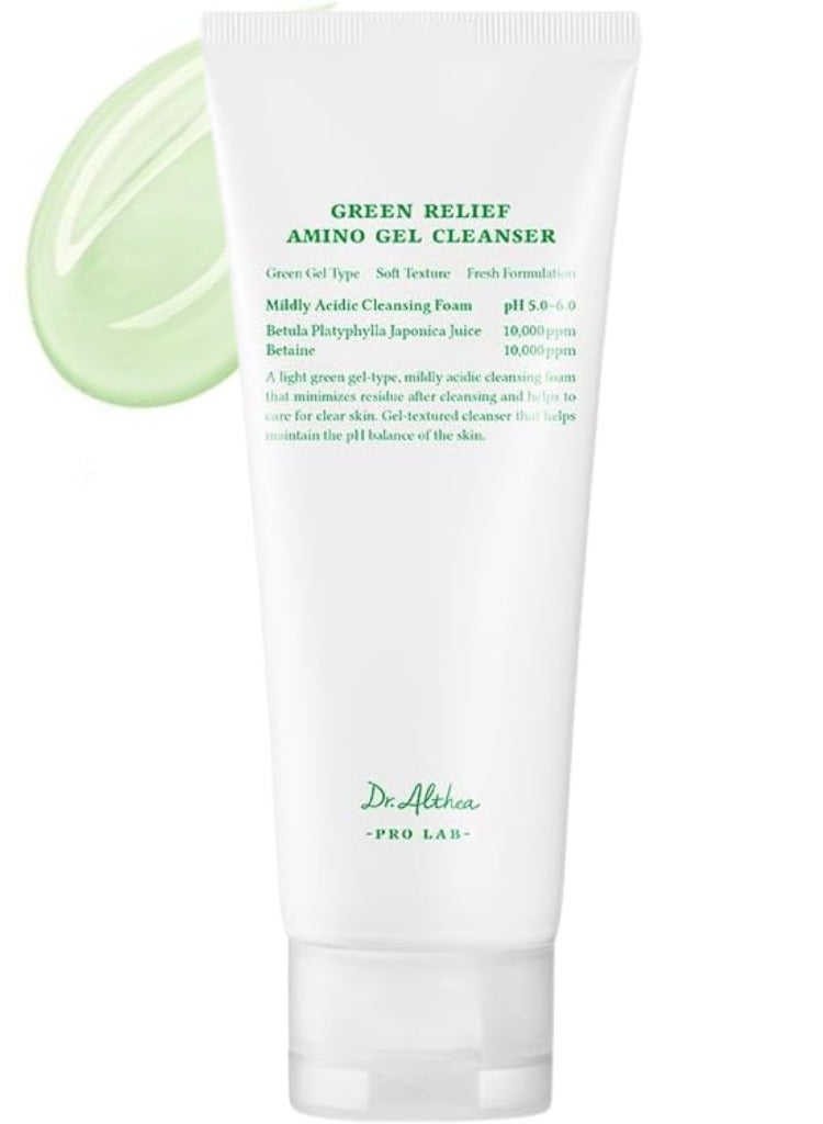 دي آر.ألثيا غسول الوجه د. ألتيا جرين ريليف أمينو جل – تنظيف لطيف وترطيب، 100 مل – مهدئ ومتوازن الحموضة للبشرة الحساسة - Image 1