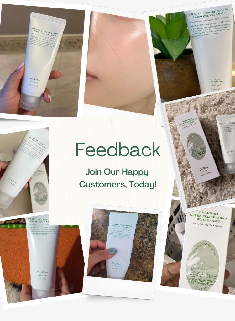 دي آر.ألثيا غسول الوجه د. ألتيا جرين ريليف أمينو جل – تنظيف لطيف وترطيب، 100 مل – مهدئ ومتوازن الحموضة للبشرة الحساسة - Image 3