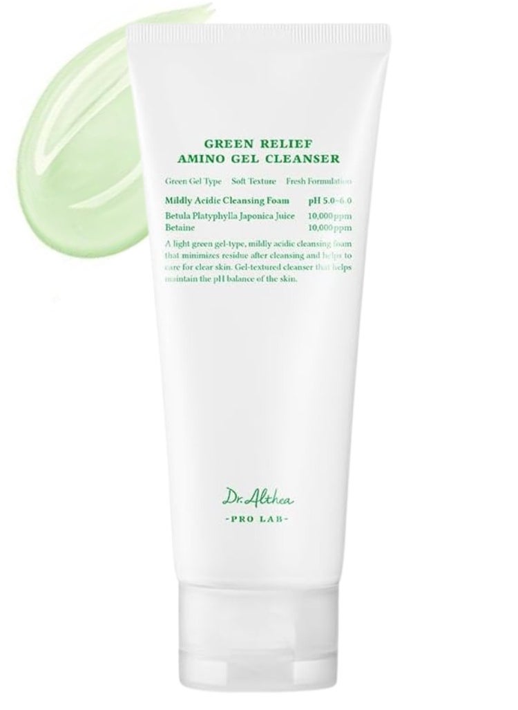 Dr.althea Dr. Althea Green Relief Amino Gel Cleanser – Gentle & Hydrating Face Wash, 100ml – Soothing, pH-Balanced & Ideal for Sensitive Skin  - Image 1