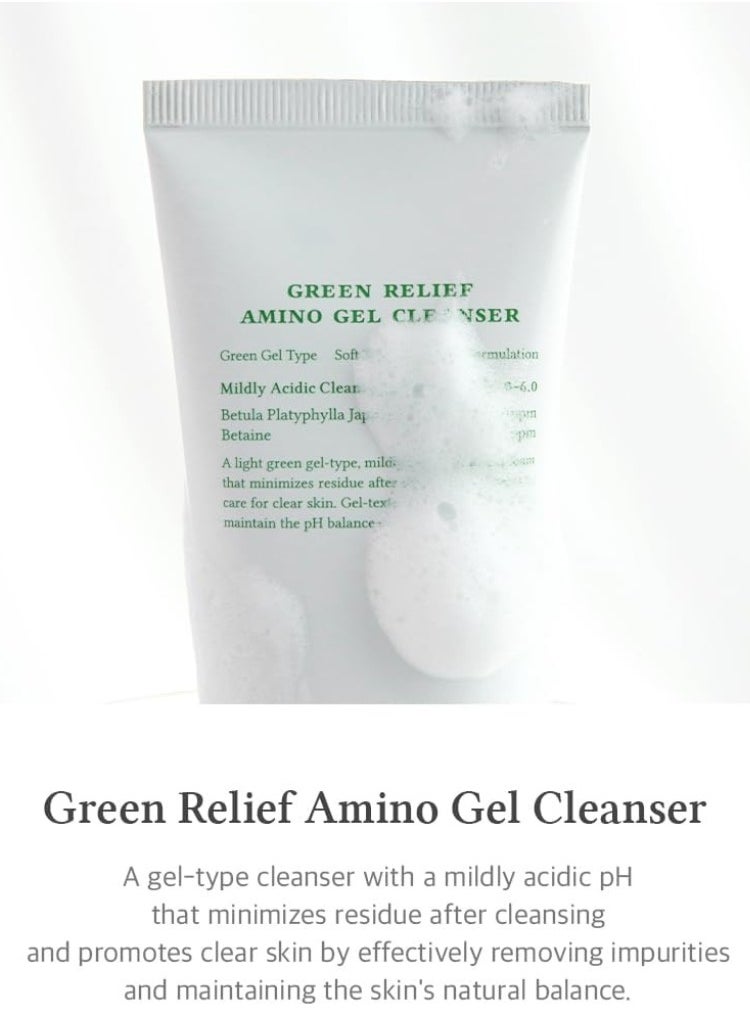 Dr.althea Dr. Althea Green Relief Amino Gel Cleanser – Gentle & Hydrating Face Wash, 100ml – Soothing, pH-Balanced & Ideal for Sensitive Skin  - Image 3