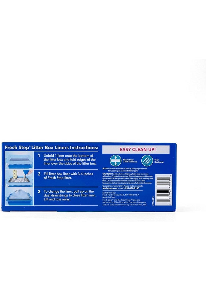 Fresh Step Drawstring Large Litter Box Liners | Heavy Duty Liners for Cat Litter Box | Scented & Unscented Available | Quick & Easy Cleanup, Scented, Large - 3 Pack - Image 4