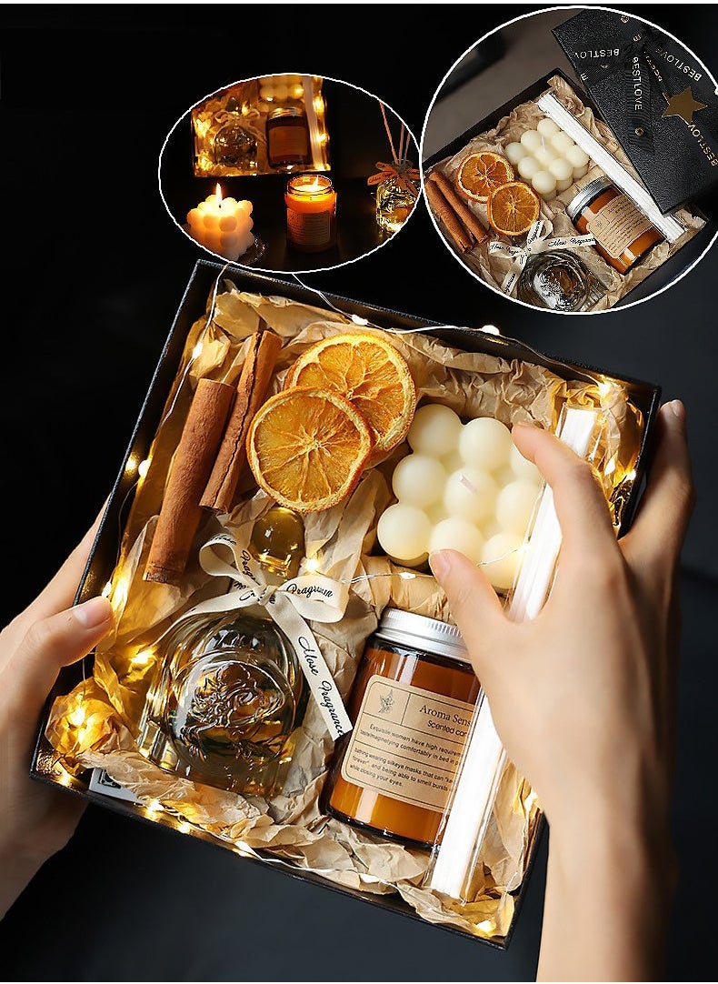 Golden Rose - Scented Candles Gift Set Aromatherapy Candle for Men and Women - Image 1