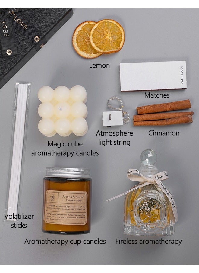 Golden Rose - Scented Candles Gift Set Aromatherapy Candle for Men and Women - Image 1