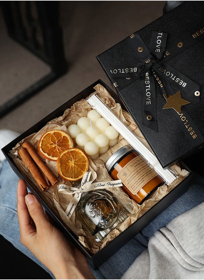 Golden Rose - Scented Candles Gift Set Aromatherapy Candle for Men and Women - Image 1