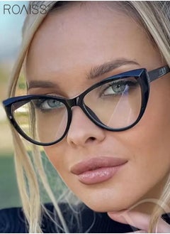 roaiss 3Pcs Women's Blue Light Blocking Glasses Blue Light Filter Computer Reading Gaming TV Phones Cat Eye Eyeglasses Fashion Anti Eyestrain Headache Eyewear 54mm  - Image 3
