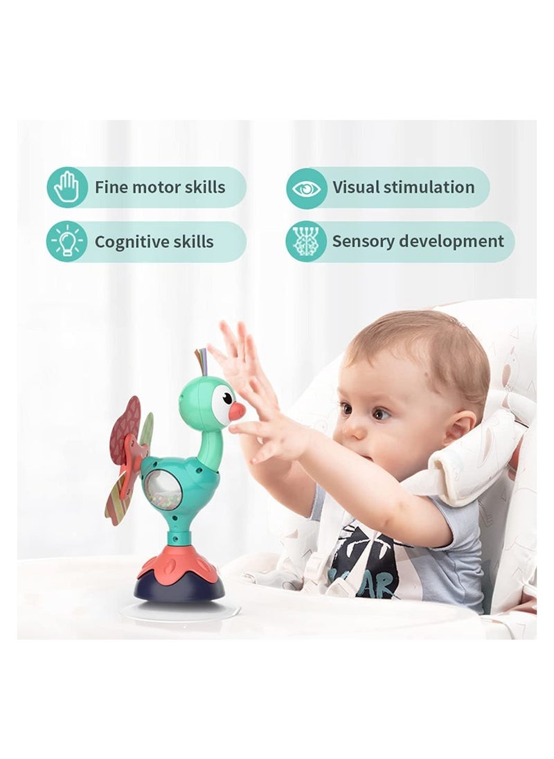 SYOSI - Baby Rattles Toy Infant High Chair Toys with Suction Cup Grab and Spin Seneory Development Toddler Tray Toy Gifts for 6 12 18 24 Months 1 2 Year Olds Boys Girls - Image 1