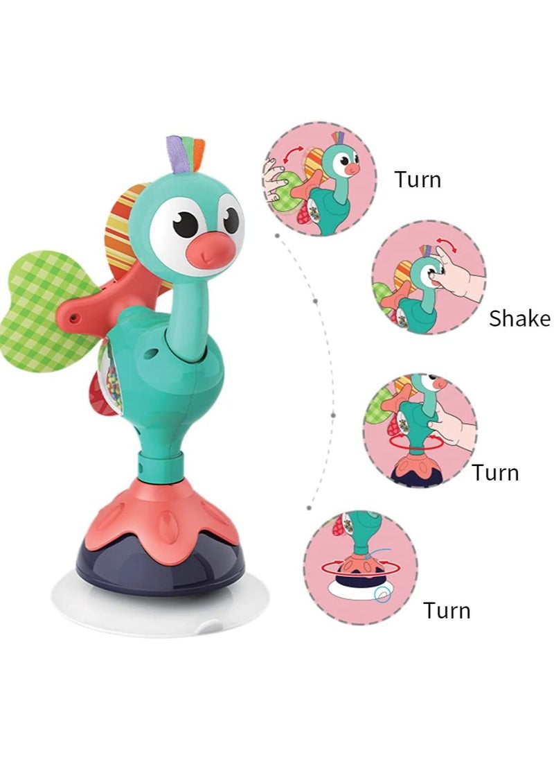 SYOSI - Baby Rattles Toy Infant High Chair Toys with Suction Cup Grab and Spin Seneory Development Toddler Tray Toy Gifts for 6 12 18 24 Months 1 2 Year Olds Boys Girls - Image 1