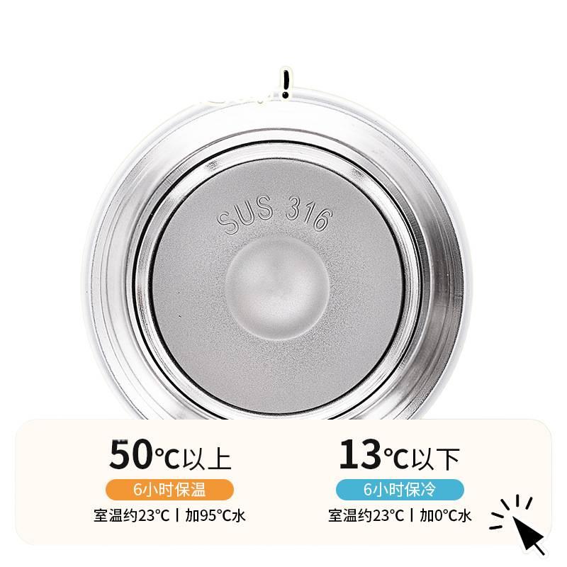 قارورة مياه معزولة، باللون الأبيض ستانلس ستيل، 140 ml من الستانلس ستيل - Image 4