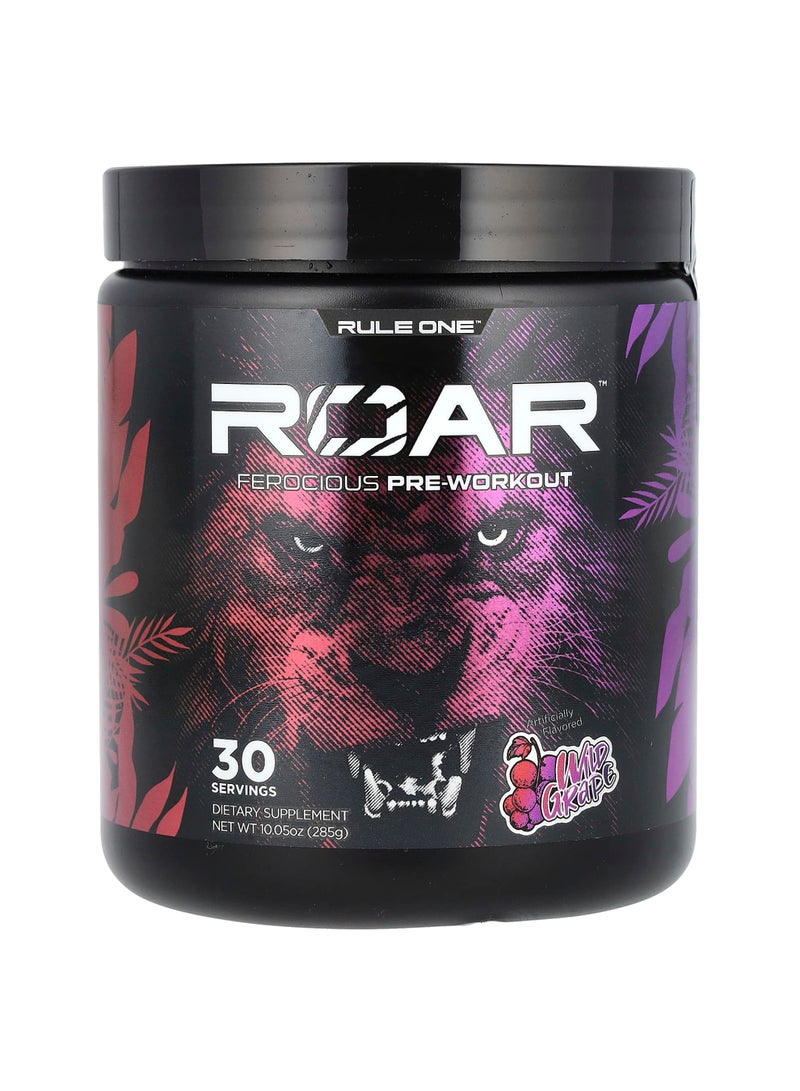 Roar, Ferocious Pre-Workout, Wild Grape, 10.05 oz (285 g)