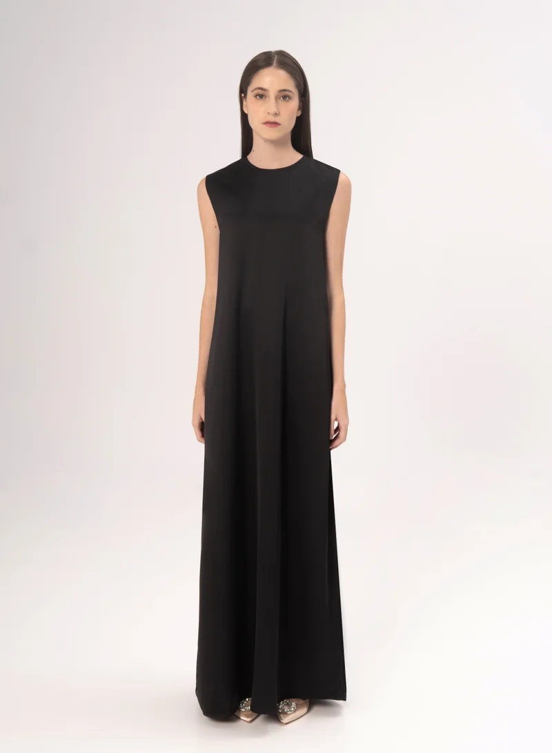 Hadiyath Al Madinah Metallic Black Inner Dress -HM