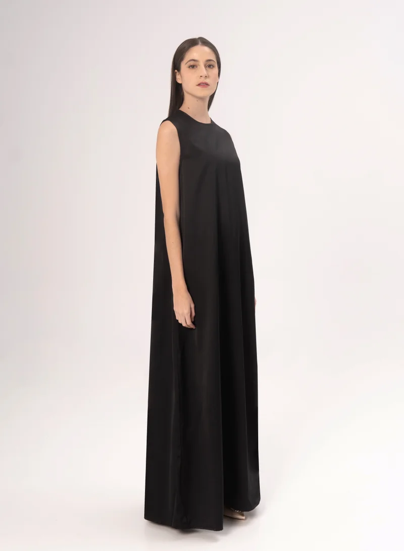 Hadiyath Al Madinah Metallic Black Inner Dress -HM