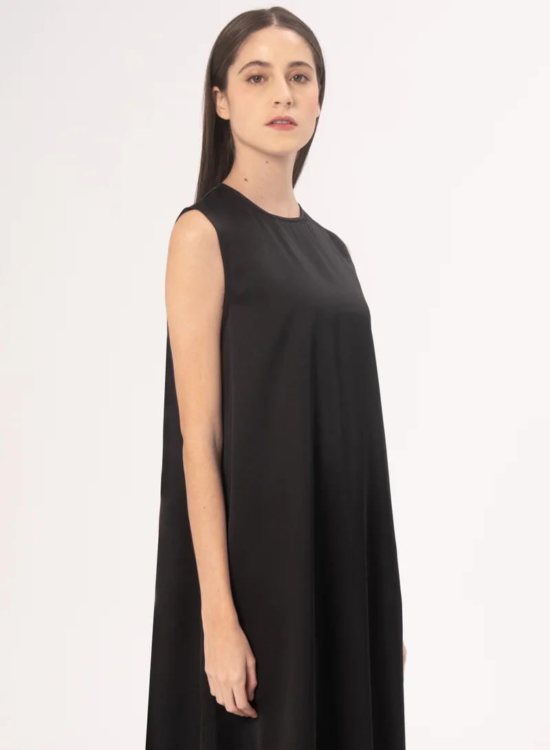 Hadiyath Al Madinah Metallic Black Inner Dress -HM