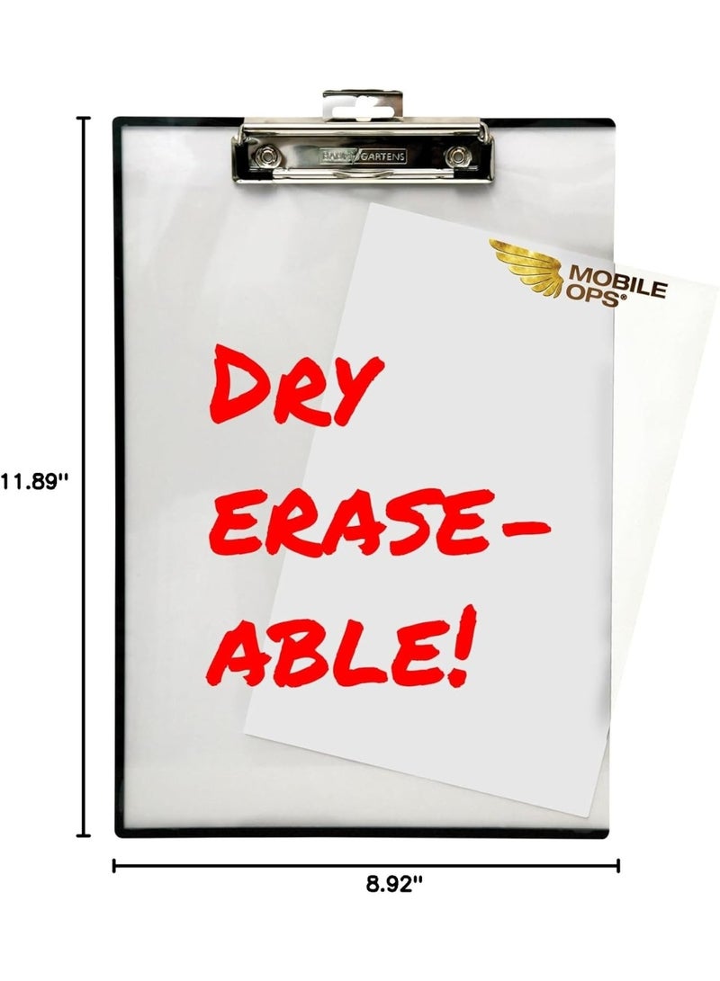 Baumgartens Mobile Ops Unbreakable Quick Reference Clipboard With Transparent Protective Cover CLEAR (TA-1611) - Image 2