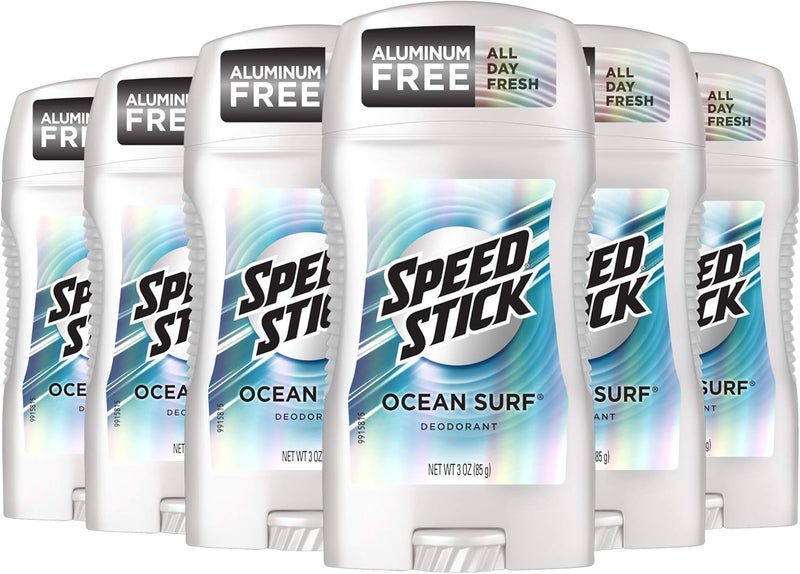 Speed Stick Ocean Surf Deodorant for Men - 3 Ounce Stick (6 Pack) - Image 1