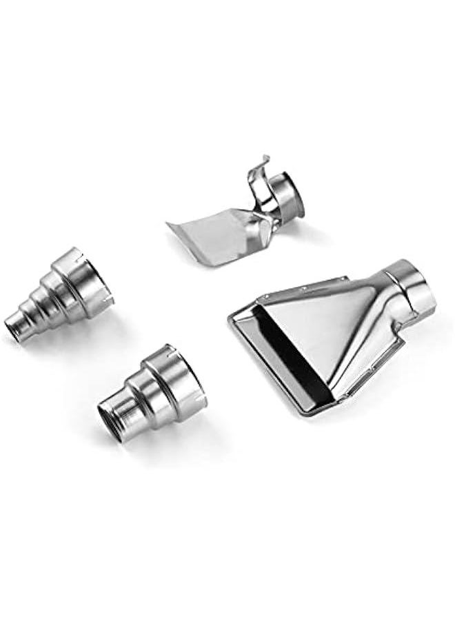 Arabest Heat Gun Nozzles Kits, 4 Pcs Stainless Steel Reflector Nozzle Hot Air Gun Soldering Station Nozzle Tool  - Image 2