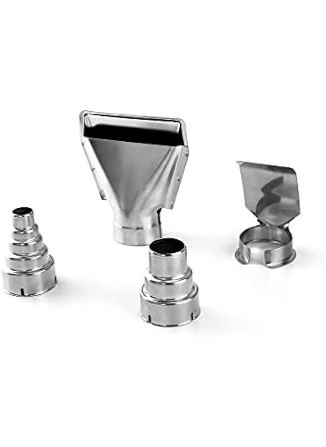 Arabest Heat Gun Nozzles Kits, 4 Pcs Stainless Steel Reflector Nozzle Hot Air Gun Soldering Station Nozzle Tool  - Image 5