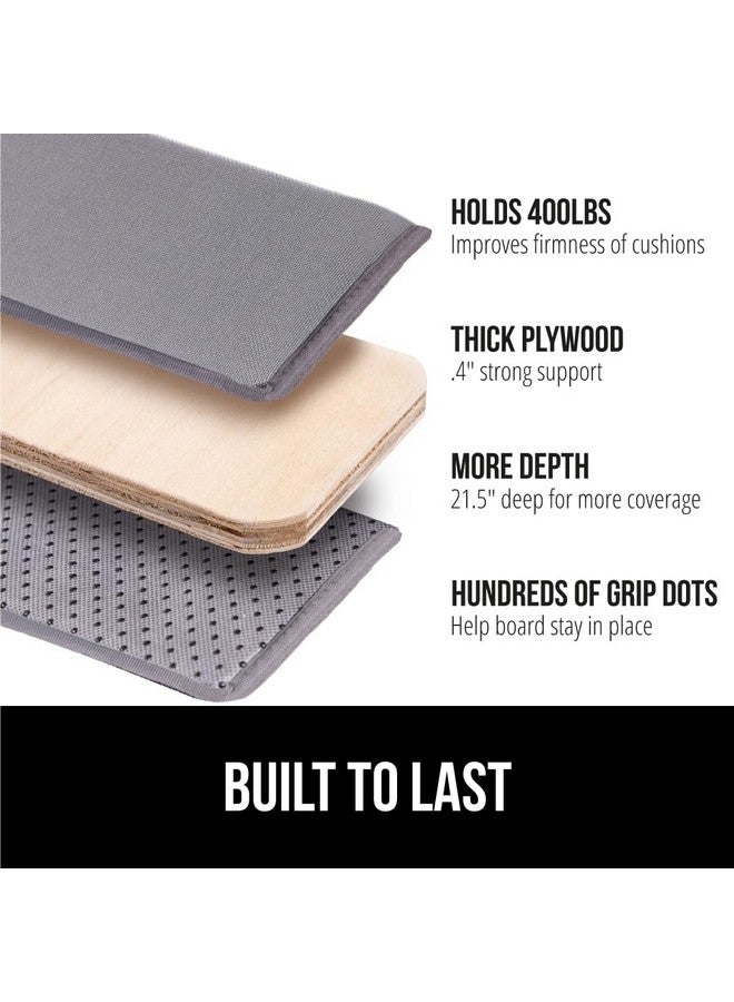 GORILLA GRIP Heavy Duty Couch Cushion Support Board to Fix Sagging Sofas, 54 x 21.5 Loveseat, Thick Plywood Boards Add Strong Seat Supports, Stay in Place Replacement Stuffing Under Couches Gray - Image 2