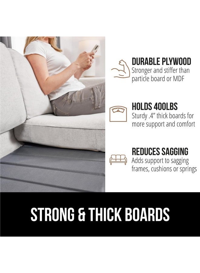 GORILLA GRIP Heavy Duty Couch Cushion Support Board to Fix Sagging Sofas, 54 x 21.5 Loveseat, Thick Plywood Boards Add Strong Seat Supports, Stay in Place Replacement Stuffing Under Couches Gray - Image 4