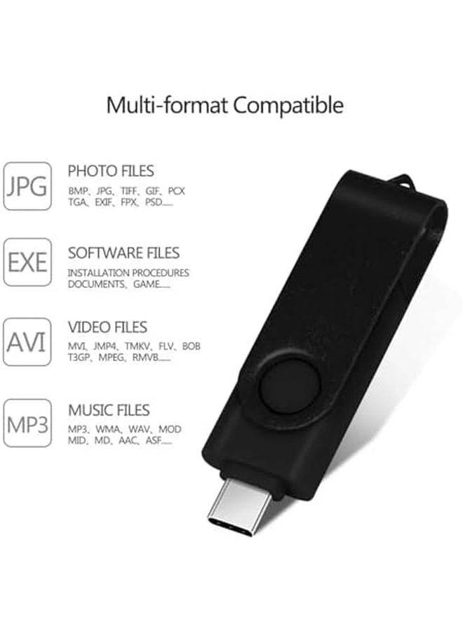 2 In 1 USB Flash Drive 8GB Silver Dual Type C And USB 2 0 Pendrive Memory Stick - Image 5