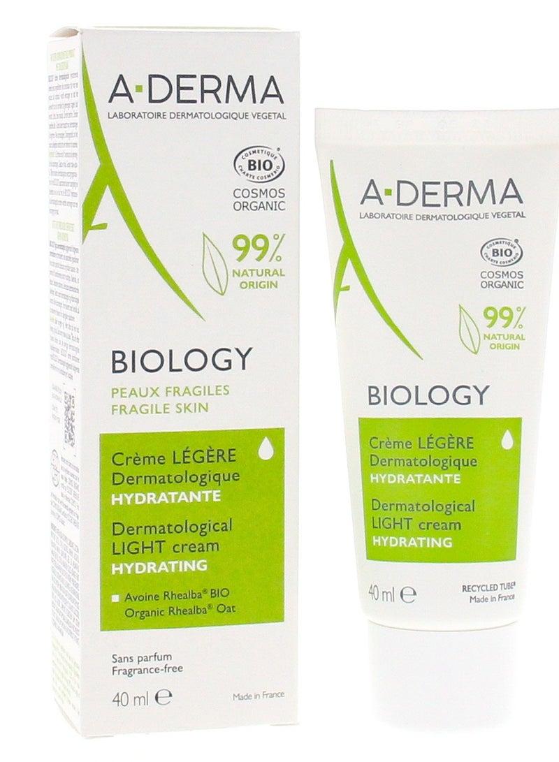 إيه-ديرما كريم A-Derma Biology Dermatological Light Cream 40ml - Image 1