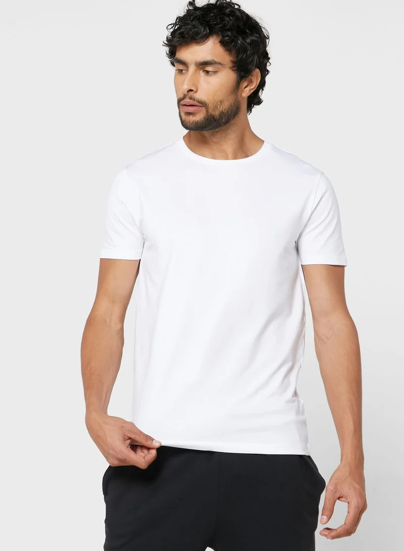 HUGO 2 Pack Essential Crew Neck T-Shirt