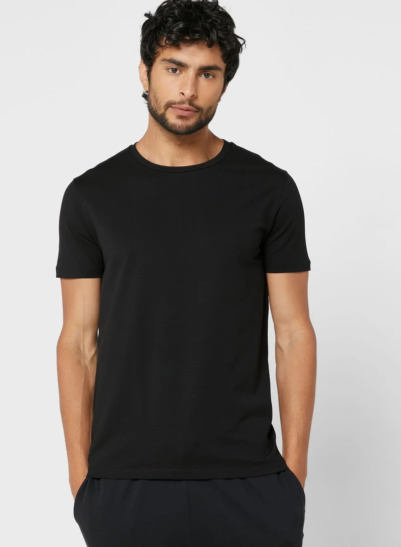 HUGO 2 Pack Essential Crew Neck T-Shirt
