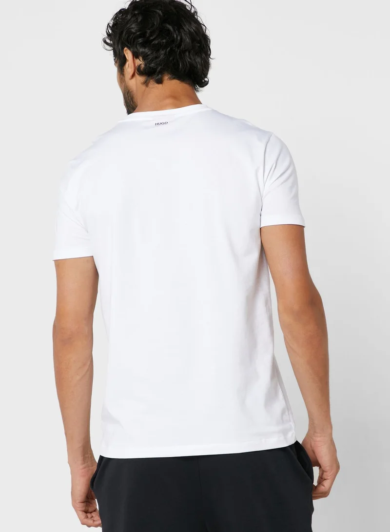 HUGO 2 Pack Essential Crew Neck T-Shirt