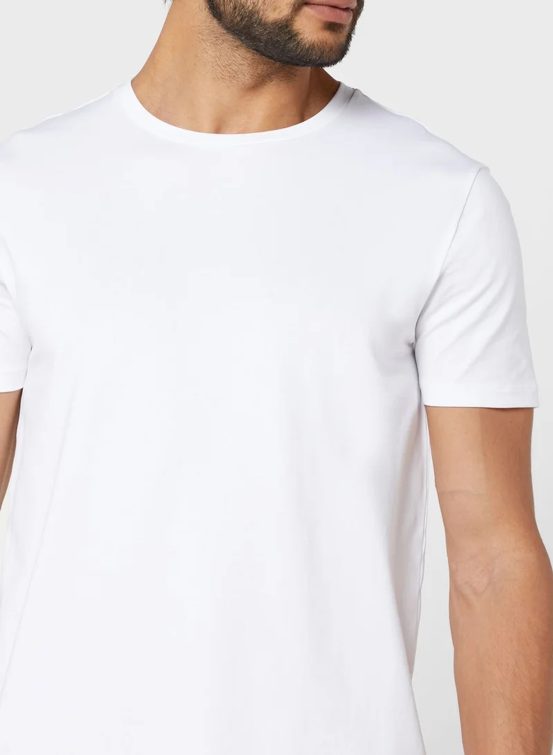 HUGO 2 Pack Essential Crew Neck T-Shirt