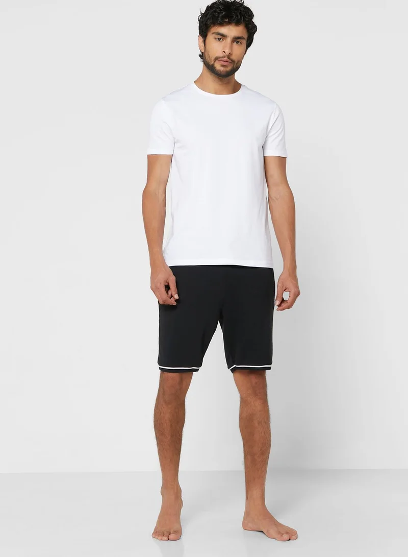 HUGO 2 Pack Essential Crew Neck T-Shirt