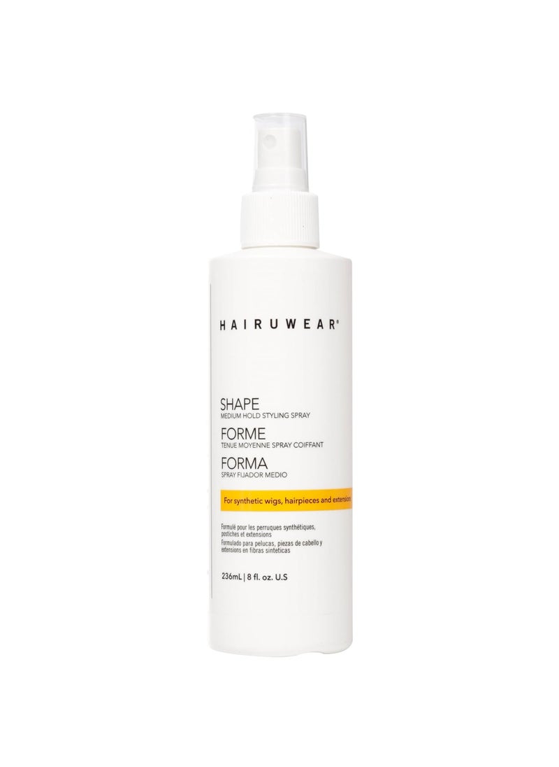 Hair u wear - HairUWearShape Medium Hold Styling Spray for Wigs  Hair Extensions 8 Ounce - Image 1