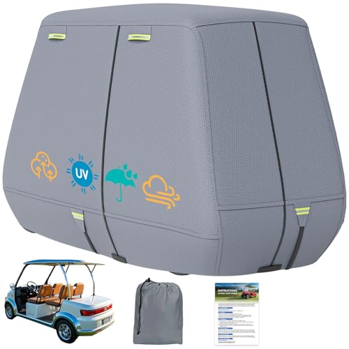 Nukugula 800D Waterproof Golf Cart Cover 246 Passenger Heavy Duty SolutionDyed Polyester UPF 50 Universal Fits for EZ GO Yamaha Club Car - Image 1