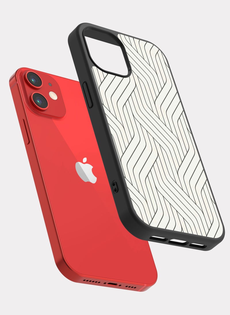 PXLAAT iPhone 12 Mini case cover Vertical Pattern - Image 2