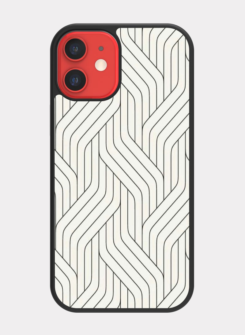 PXLAAT iPhone 12 Mini case cover Vertical Pattern - Image 1