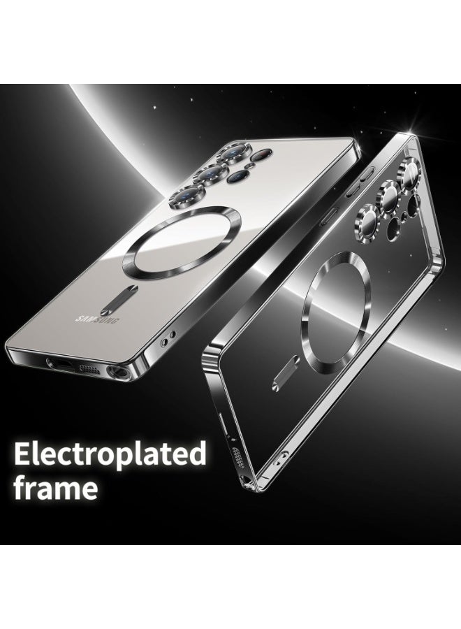 أكاليكس جراب مغناطيسي لهاتف سامسونج S26 ألترا، جراب شفاف، [متوافق مع ماج سيف، واقي عدسة كاميرا مدمج] | أسود - Image 3