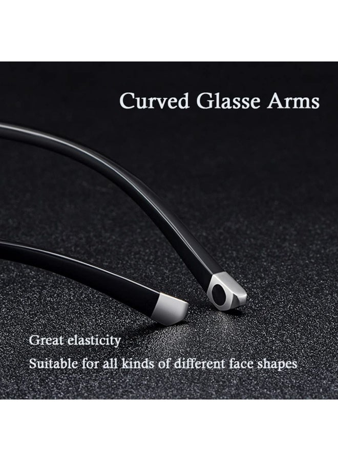 Frameless reading glasses anti-blue light radiation protection flat zero degree anti-fatigue reading glasses for middle-aged and elderly people - Image 4