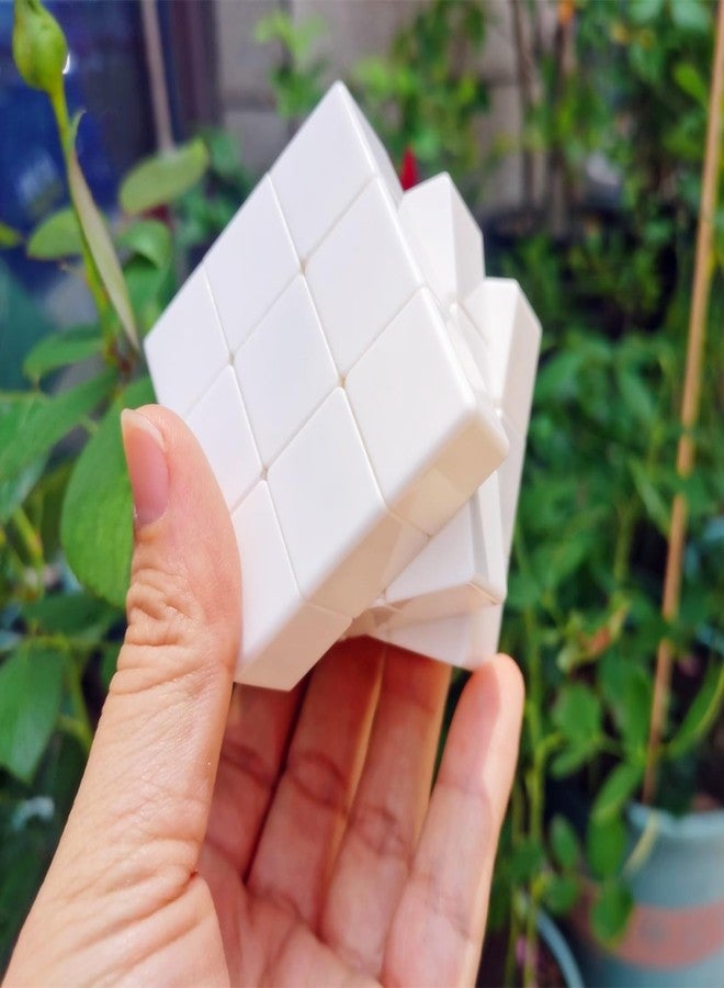 كوبر سبيد مكعب السرعة الفارغ من كيوبرسبيد 3x3x3، مكعب أبيض 3x3، لعبة ألغاز لتخفيف التوتر، مكعب بلون واحد، ألغاز فارغة للرسم عليها - Image 1