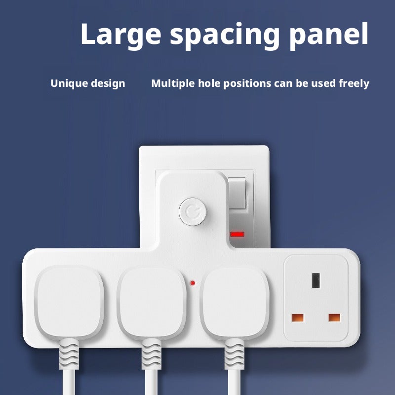 UK Standard 4-Way Plug Adapter with Fuse - Image 1
