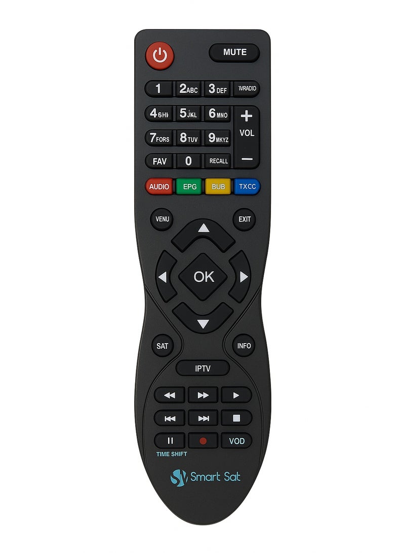 جهاز تحكم عن بعد عالمي لجهاز الاستقبال البلوتوث – جهاز تحكم لاسلكي للأجهزة الصوتية والفيديو – تحكم سهل في IPTV وVOD والتلفزيون عبر الأقمار الصناعية