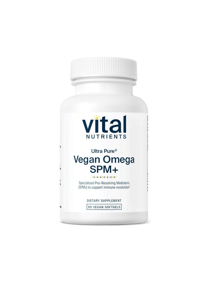 Vital Nutrients Vital Nutrients Ultra Pure® Vegan Omega SPM+ | Vegan Specialized Pro-Resolving Mediators (SPM) Omega-3 Supplement | Minor Joint Discomfort Relief* | Gluten, Dairy, Soy Free, Non-GMO | 90 Mini Softgels  - Image 1