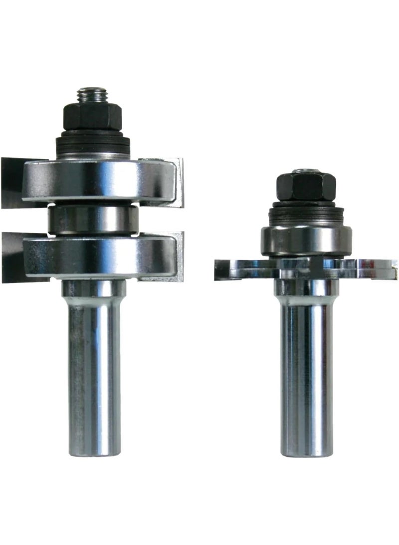 freud Freud Adjustable Tongue & Groove Bit Set - Ideal for Joinery & Cabinet Doors - 1-3/4" Diameter, 1/2" Shank, .002" Adjustments Increments - 99-036  - Image 2