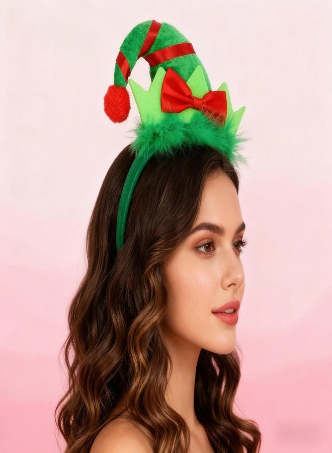 LKQBBSZ Christmas Hat Headband Lightweight Hair Accessory for Festivals Parties and Cosplay Holiday Decor - Image 4
