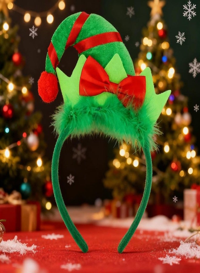 LKQBBSZ Christmas Hat Headband Lightweight Hair Accessory for Festivals Parties and Cosplay Holiday Decor - Image 2