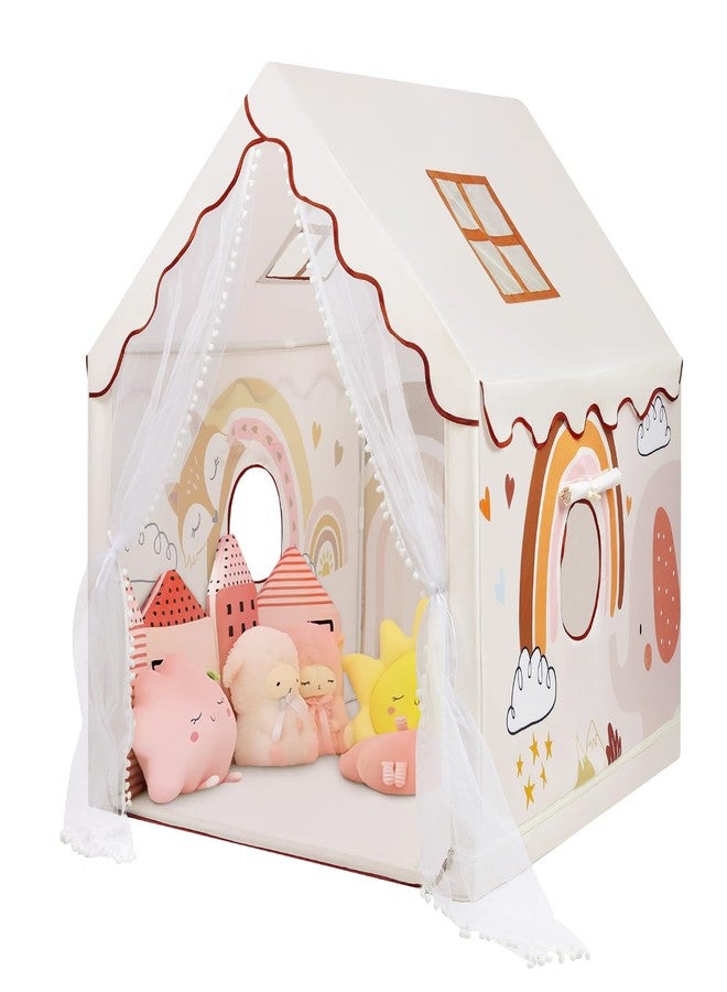 decalsweet Play Tent for Children, Indoor and Outdoor Playhouse, Large Hut for Boys and Girls with Window and Bag, Children's Tent Birthday Gift 120×100×130cm, Bohemian Animals - Image 1