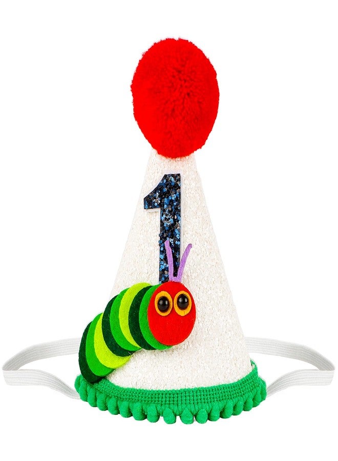 Vovii Hungry Caterpillar First Birthday Hat for Boy First Birthday Decorations, One Birthday Hat First Birthday Crown for Boy One Year Old Birthday Party Decorations Outfit Photo Props Party Supplies - Image 1