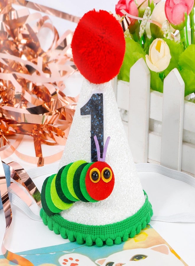 Vovii Hungry Caterpillar First Birthday Hat for Boy First Birthday Decorations, One Birthday Hat First Birthday Crown for Boy One Year Old Birthday Party Decorations Outfit Photo Props Party Supplies - Image 2