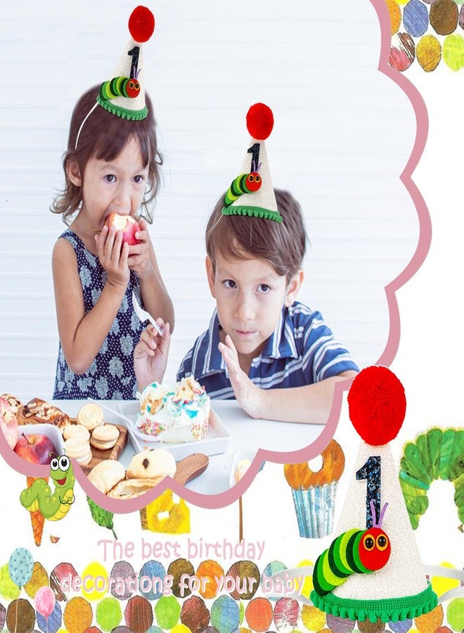 Vovii Hungry Caterpillar First Birthday Hat for Boy First Birthday Decorations, One Birthday Hat First Birthday Crown for Boy One Year Old Birthday Party Decorations Outfit Photo Props Party Supplies - Image 5