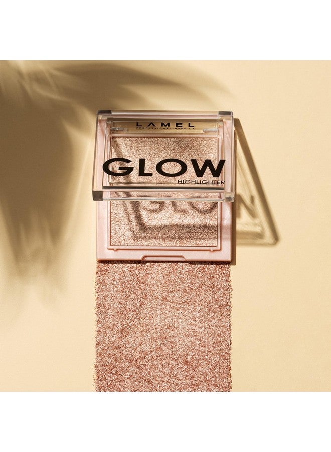 LAMEL Glow Highlighter: Face Make Up & Contour Palette In Deep Vibrant Colorsnatural Shimmercompact Size & Perfect For Travelcruelty Free3.8Gr0.13 Oz 402 (Sun) - Image 4